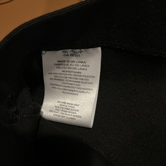 BCBG Faux Leather stretch leggings. - Picture 4 of 5